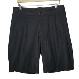 lululemon athletica Black Flat Front Men Shorts